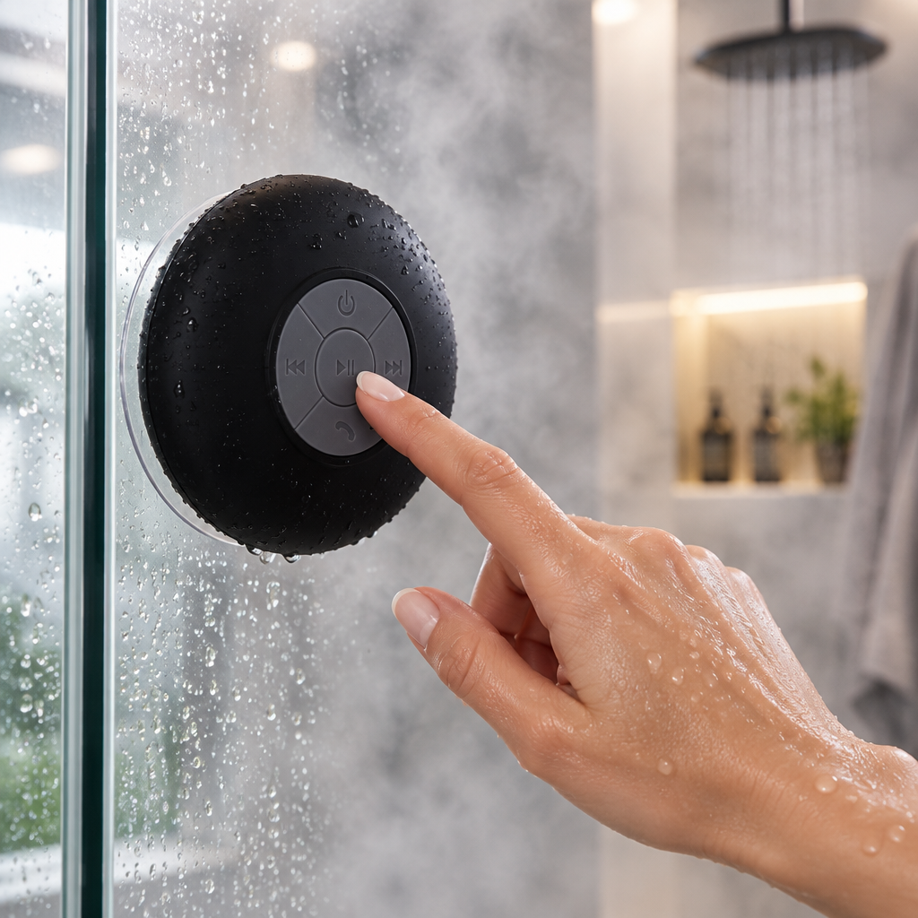 AquaBeat Waterproof Shower Speaker